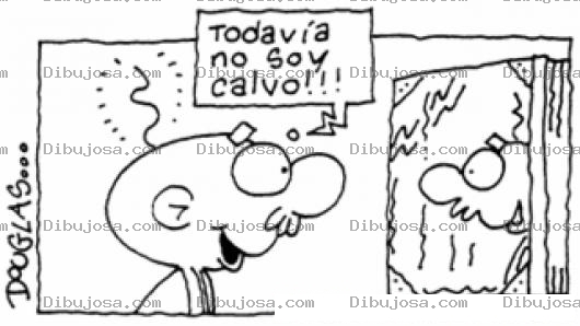 Dibujo para colorear Todavia No Soy Calvo Dibujo De Un Viejito Casi Calvo Para Pintar Y Colorear