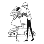 Dibujo para colorear Recien Casados Para Pintar Y Colorear Reciencasados