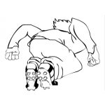 Dibujo para colorear Dibujo Para Pintar Y Colorear A Un Portero Listo Para Saltar