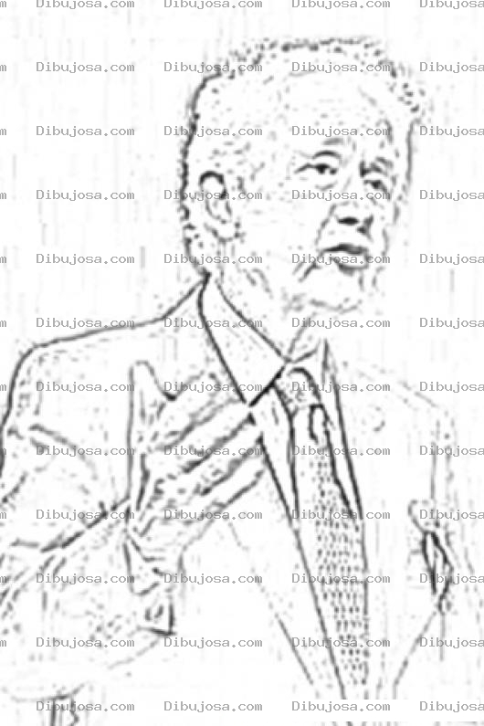 Dibujo para colorear Frank McCourt Para Pintar Y Colorear Dibujo De FrankMcCourt
