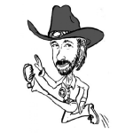 Dibujo para colorear Dibujo De Chuck Norris Para Pintar Y Colorear A Chok Norris