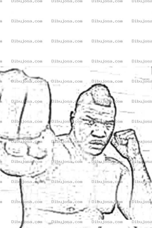 Dibujo para colorear Dibujo De Brett Rogers Peleador De Mma Para Pintar Y Colorear A BrettRogers Bret Rogers