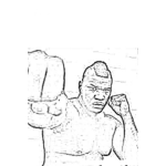 Dibujo para colorear Dibujo De Brett Rogers Peleador De Mma Para Pintar Y Colorear A BrettRogers Bret Rogers