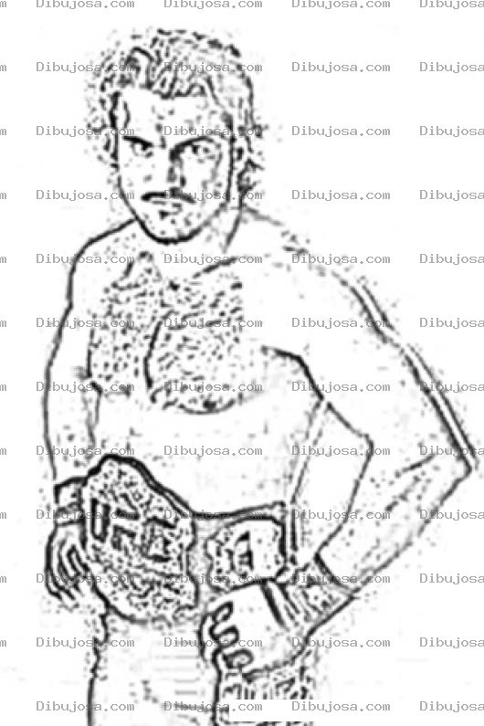 Dibujo para colorear Andrei Arlovski Peleador De Mma Para Pintar Y Colorear Andre Arlovsky