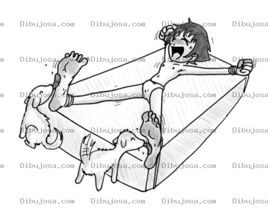 Dibujo para colorear Dibujo De Tortura De Cosquillas Con Perritos Para Pintar Y Colorear