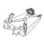 Dibujo para colorear Dibujo De Tortura De Cosquillas Con Perritos Para Pintar Y Colorear