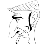 Dibujo para colorear Perfil Gallego Para Pintar Y Colorear El Perfil De Un Hombre Gallego