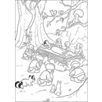 Dibujo para colorear Blanca nieves envenenada