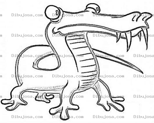 Dibujo para colorear Dragon De La Hera De Hielo Para Pintar Y Colorear Iguana Geko Cutete Prehistorico Y Jurasico