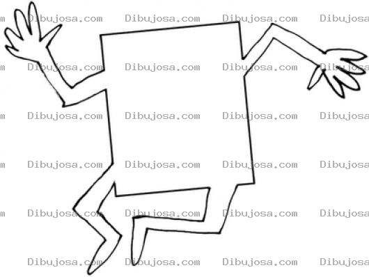 Dibujo para colorear Dibujo De Tarjetita Con Manos Y Pies Para Pintar Y Colorear
