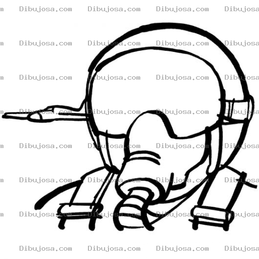 Dibujo para colorear Dibujo De Piloto Aviador Del Army Para Pintar Y Colorear