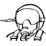 Dibujo para colorear Dibujo De Piloto Aviador Del Army Para Pintar Y Colorear