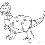 Dibujo para colorear Pintar dinosraurio de toy stroy