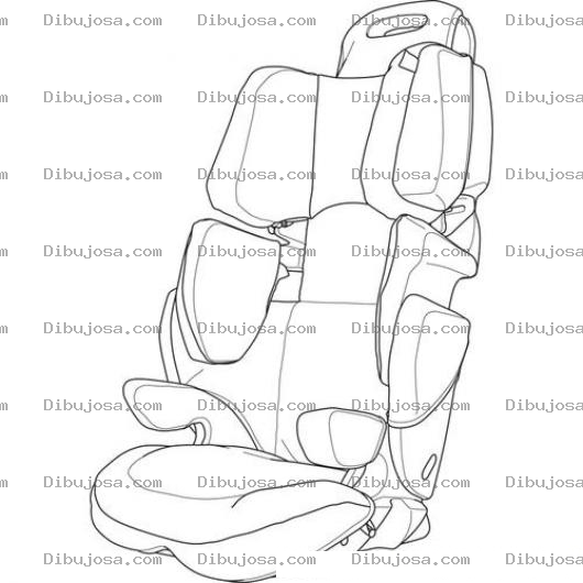 Dibujo para colorear Dibujo Para Colorear Sillon De Bebe Para Carro