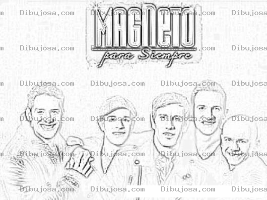 Dibujo para colorear Magneto Mexico Dibujo Del Grupo Magneto Para Pintar Y Colorear