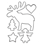 Dibujo para colorear Figuritas Recortables De Navidad Para Imprimir Recortar Colorear Y Colgar En El Arbol De Navidad