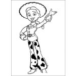 Dibujo para colorear Pintar a la vaquerita de toystory