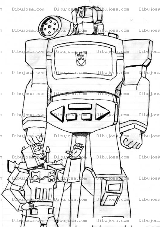 Dibujo para colorear Dibujo De Transformers Para Pintar Y Colorear