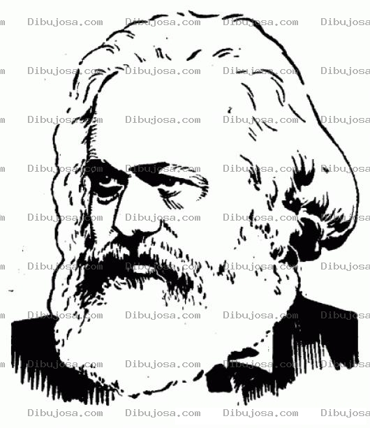 Dibujo para colorear Karlmarx Dibujo De Karl Marx Para Pintar Y Colorear Al Filosofo Aleman Fundador Del Marxismo