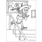 Dibujo para colorear Andy con Woody para colorear