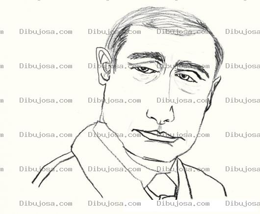 Dibujo para colorear Vladimirputin Dibujo Del Presidente De Rusia Vladimir Putin Para Pintar Y Colorear A Putinputin