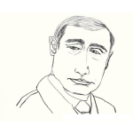 Dibujo para colorear Vladimirputin Dibujo Del Presidente De Rusia Vladimir Putin Para Pintar Y Colorear A Putinputin