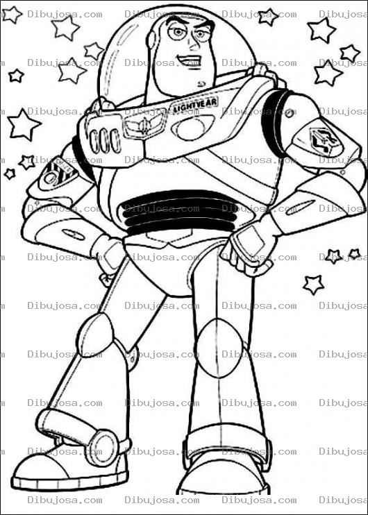 Dibujo para colorear Colorear a Buzz LightYear