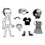 Dibujo para colorear Dibujo De Hombre Con Ropa Recortable Para Imprimir Recortar Y Colorear