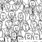 Dibujo para colorear Dibujo De Mucha Gente Pra Pintar Y Colorear Varias Perosnas