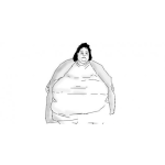 Dibujo para colorear Obesidad Femenina Dibujo De Mujer Gorda Para Pintar Y Colorear