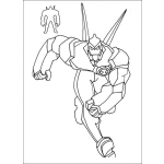 Dibujo para colorear Colorear enemigo de Ben 10