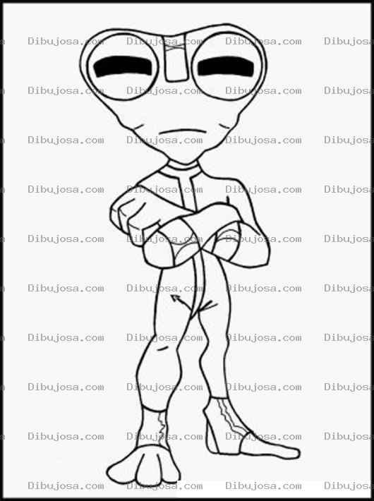 Dibujo para colorear Colorear al extraterrestre de Ben 10