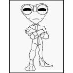 Dibujo para colorear Colorear al extraterrestre de Ben 10