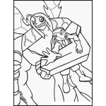 Dibujo para colorear Colorear y Pintar a la chica de Ben10