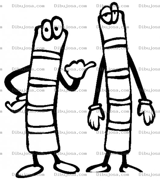 Dibujo para colorear Cana De Azucar Dibujo De 2 Varas De Cana Dulce Para Pintar Y Colorear Chupando Cana De Zafra