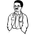 Dibujo para colorear Medico Negrito Dibujo De Doctor De Color Para Pintar Y Colorear Medico Cubano