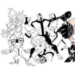 Dibujo para colorear Colorear a todo el clan de Ben 10