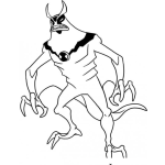 Dibujo para colorear Colorear al diablo de Ben 10