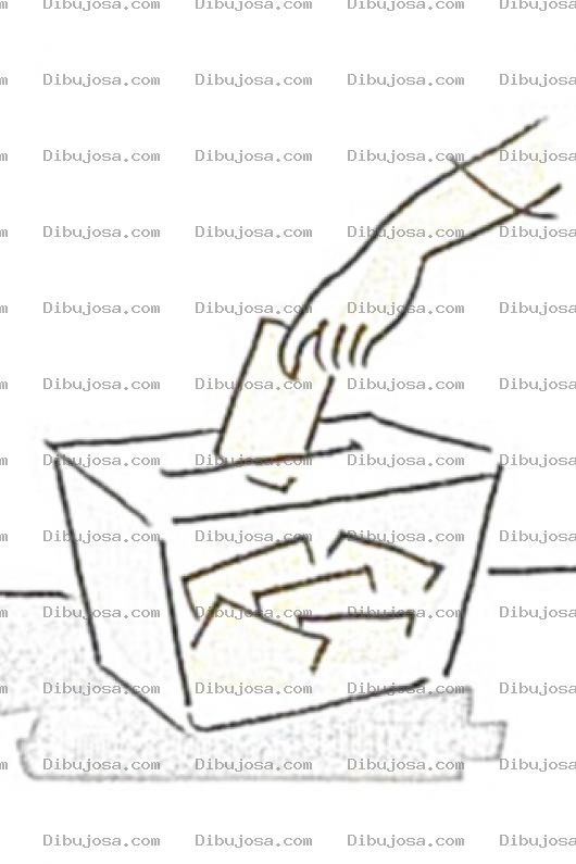 Dibujo para colorear Urna Electoral Dibujo De Caja De Votacion Para Pintar Y Colorear Caja De Votaciones