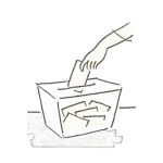 Dibujo para colorear Urna Electoral Dibujo De Caja De Votacion Para Pintar Y Colorear Caja De Votaciones