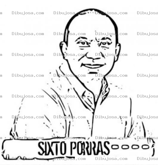 Dibujo para colorear Sixtoporras Dibujo Del Pastor Y Consejero Sixto Porras Para Pintar Y Colorear A Sixto Porres