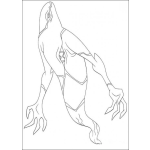 Dibujo para colorear Pintar al Fantasma de Ben 10