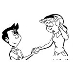 Dibujo para colorear Como Declararsele A Una Mujer Dibujo De Un Chico Declarando Su Amor A Una Chica Pidiendole Que Sea Su Novia Para Pintar Y Colorear Te Gustaria Ser Mi Novia