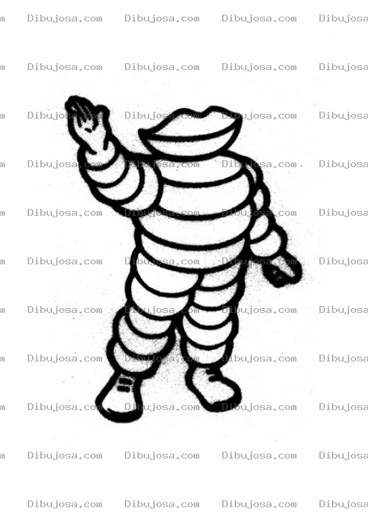 Dibujo para colorear Dibujo De La Novia De Michelin Para Pintar Y Colorear