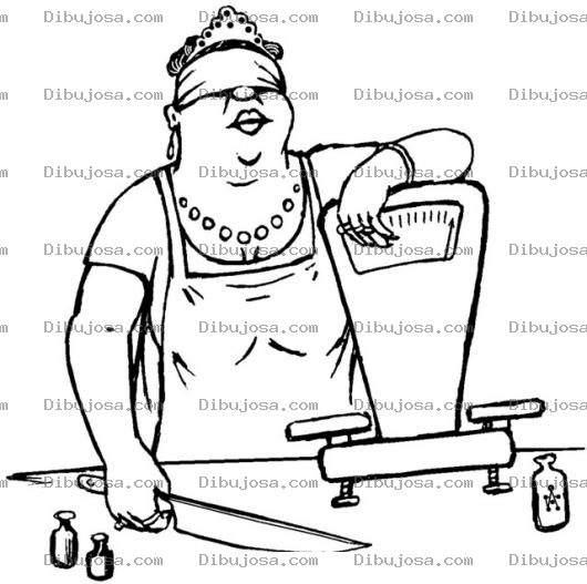 Dibujo para colorear La Dama De La Justicia Moderna Dibujo De Una Mujer Con Los Ojos Vendados Una Espada Y Una Pesa Para Pintar Y Colorear