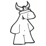 Dibujo para colorear Moustruo Vikingo Para Pintar Y Colorear