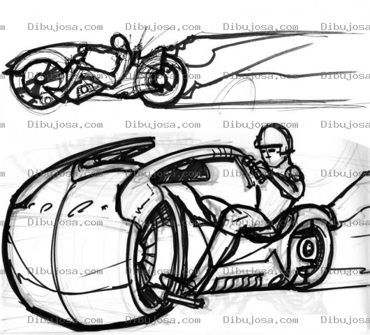 Dibujo para colorear Dibujo De La Moto De Batman Para Pintar Y Colorear