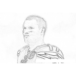 Dibujo para colorear Philip Rivers Dibujo Del Philiprivers Jugador De Futbol Americano En La NFL Para Pintar Y Colorear A Filip Rivers