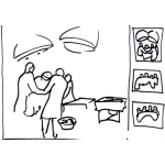 Dibujo para colorear Quirofano Dibujo De Medicos En Una Cirugia Para Pintar Y Colorear Una Operacion De Medicos Cirujanos En Un Hospital