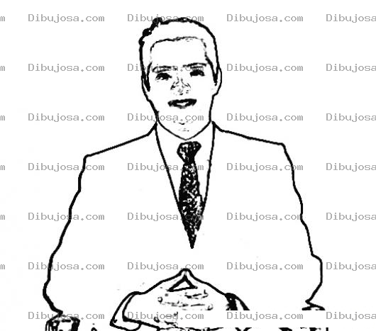 Dibujo para colorear Colorear a un ejecutivo joven